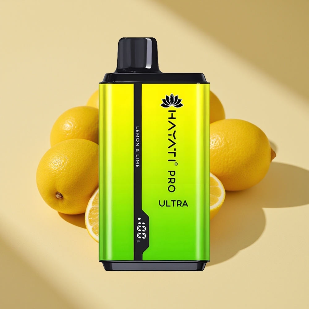 Hayati Pro Ultra 15000 Puffs 850mAh 2×12ml 2% Lemon & Lime Disposable Vape