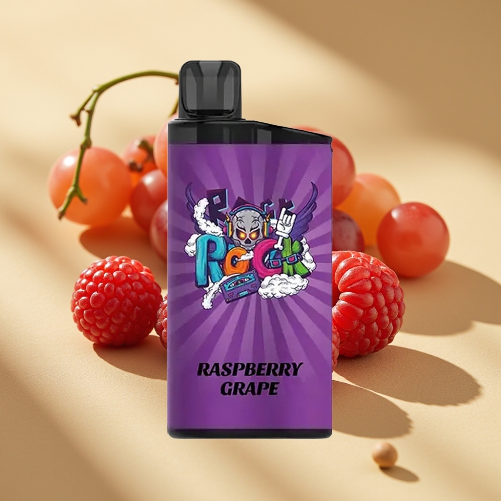 IGET Bar 3500 Puffs 1400mAh 1.2Ohm Mesh Disposable Vape Raspberry Grape