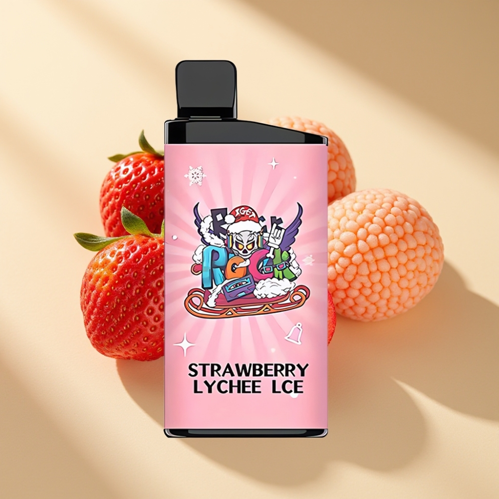 IGET Bar 3500 Puffs 1400mAh Strawberry Lychee Ice Disposable Vape