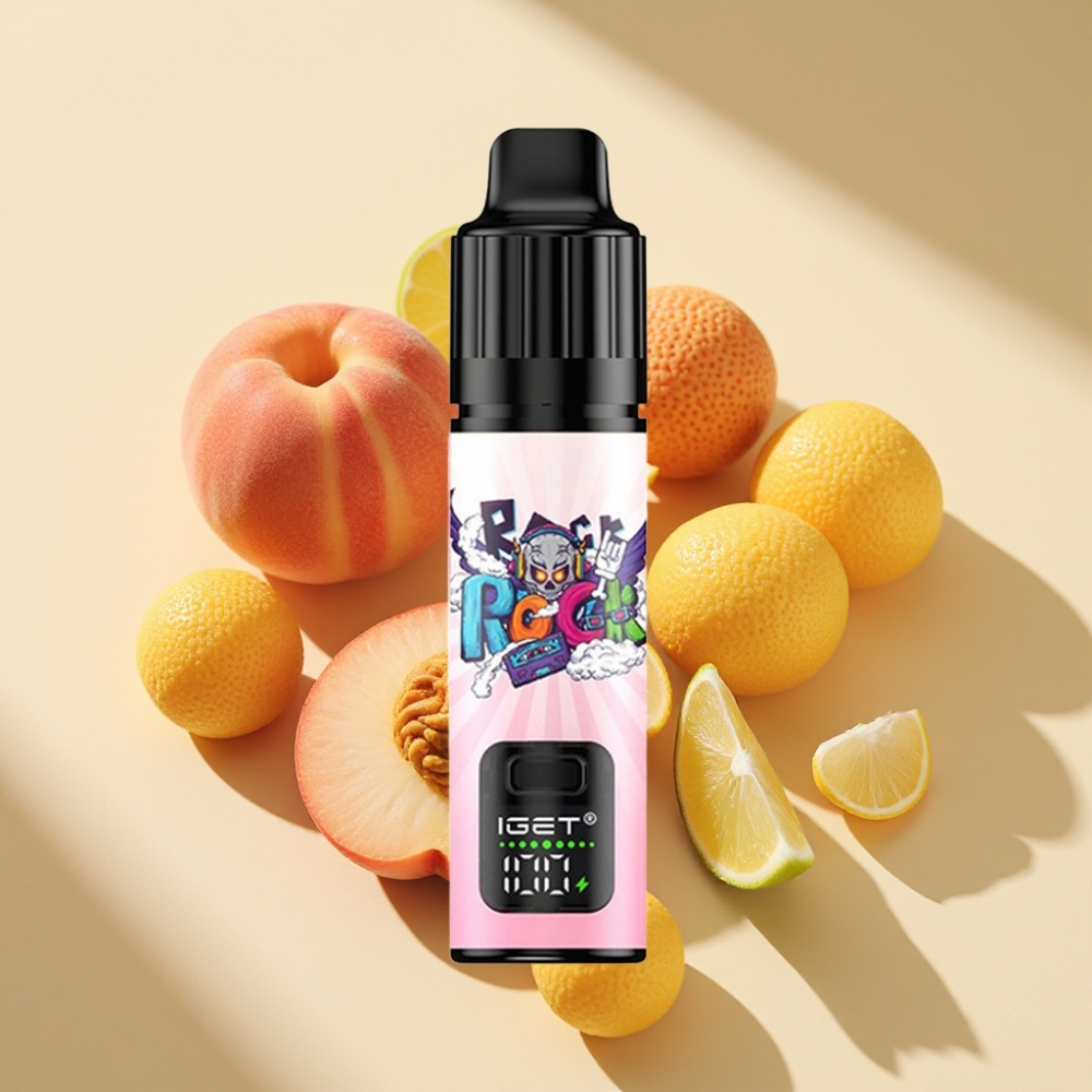 IGET BAR PLUS S3 POD 10000 Puffs 18ml 5% 950mAh Peach Lychee Lime Ice Disposable Vape