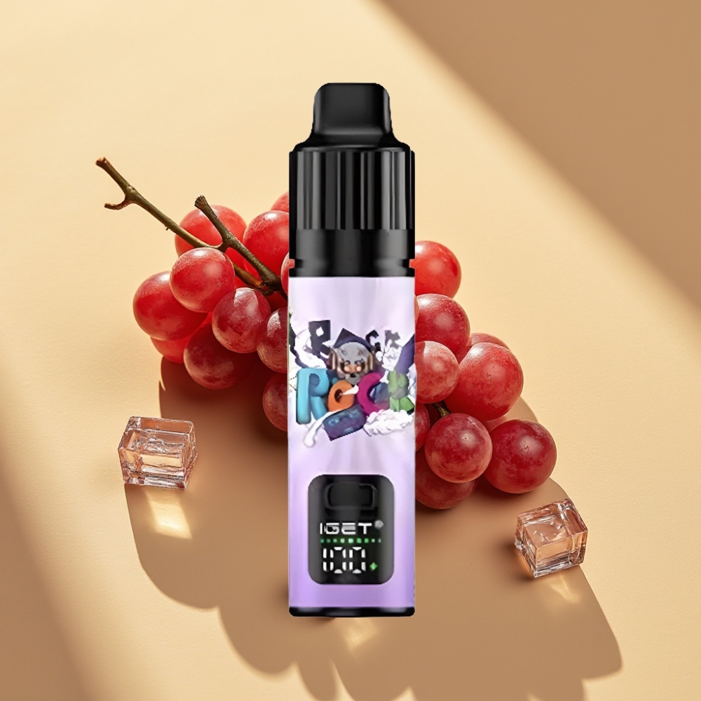 IGET BAR PLUS S3 POD 10000 Puffs 18ml 5% Nicotine 950mAh Rechargeable Grape Ice Disposable Vape