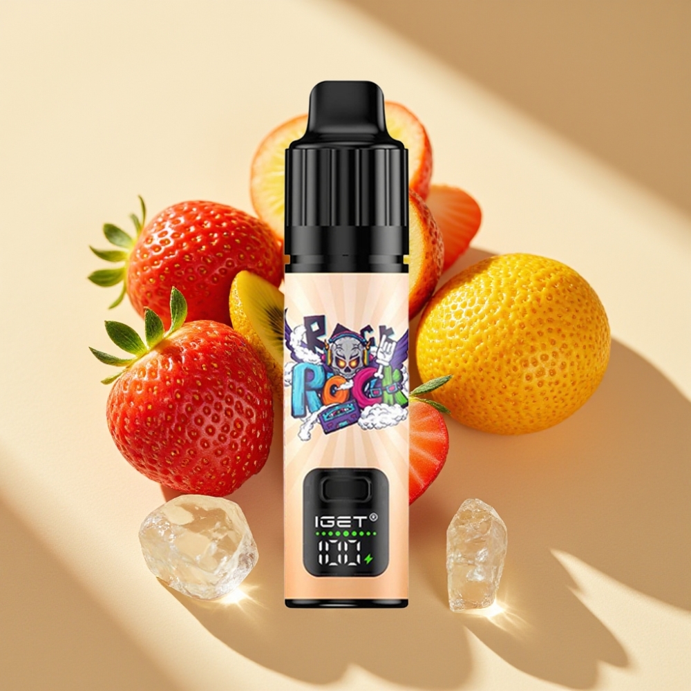 IGET BAR PLUS S3 POD 10000 Puffs 18ml 5% Nicotine 950mAh Strawberry Kiwi Ice