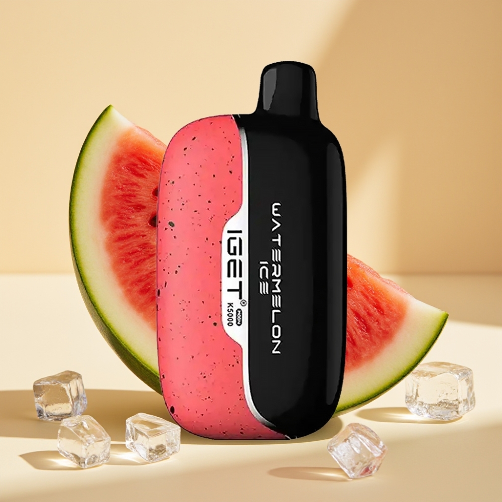 IGET Moon K5000 5000 Puffs Disposable Vape Watermelon Ice 81.5g Mesh Coil 1.35Ω