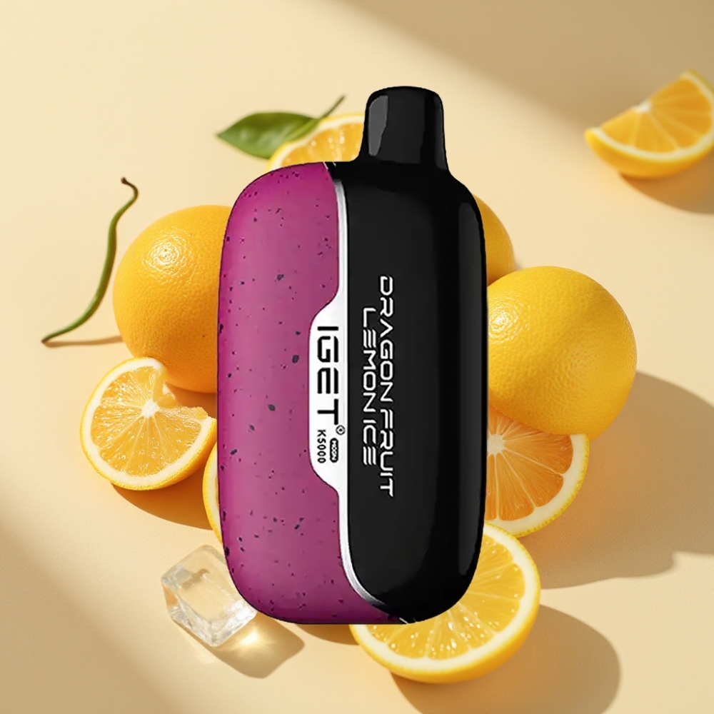 IGET Moon K5000 Puffs 81.5g 49.5x25.3x99.4mm Dragon Fruit Lemon Ice Mesh Coil 1.35 Ohm