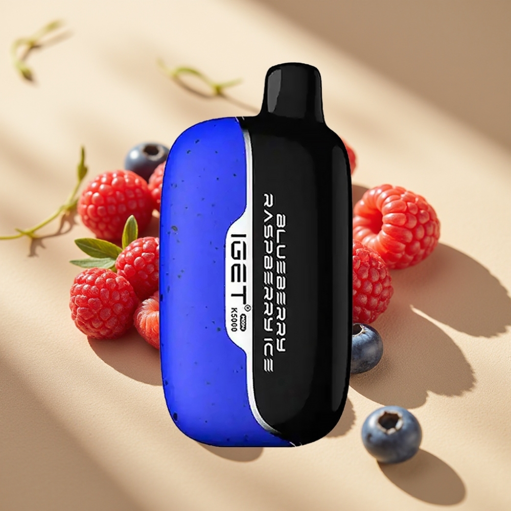 IGET Moon K5000 Puffs 81.5g 49.5x25.3x99.4mm Mesh 1.35Ohm Blueberry Raspberry Ice