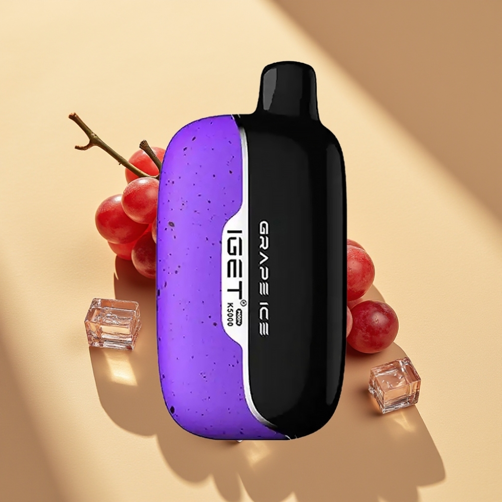 IGET Moon K5000 Puffs 81.5g Grape Ice Disposable Vape PC Mesh 1.35 Ohm