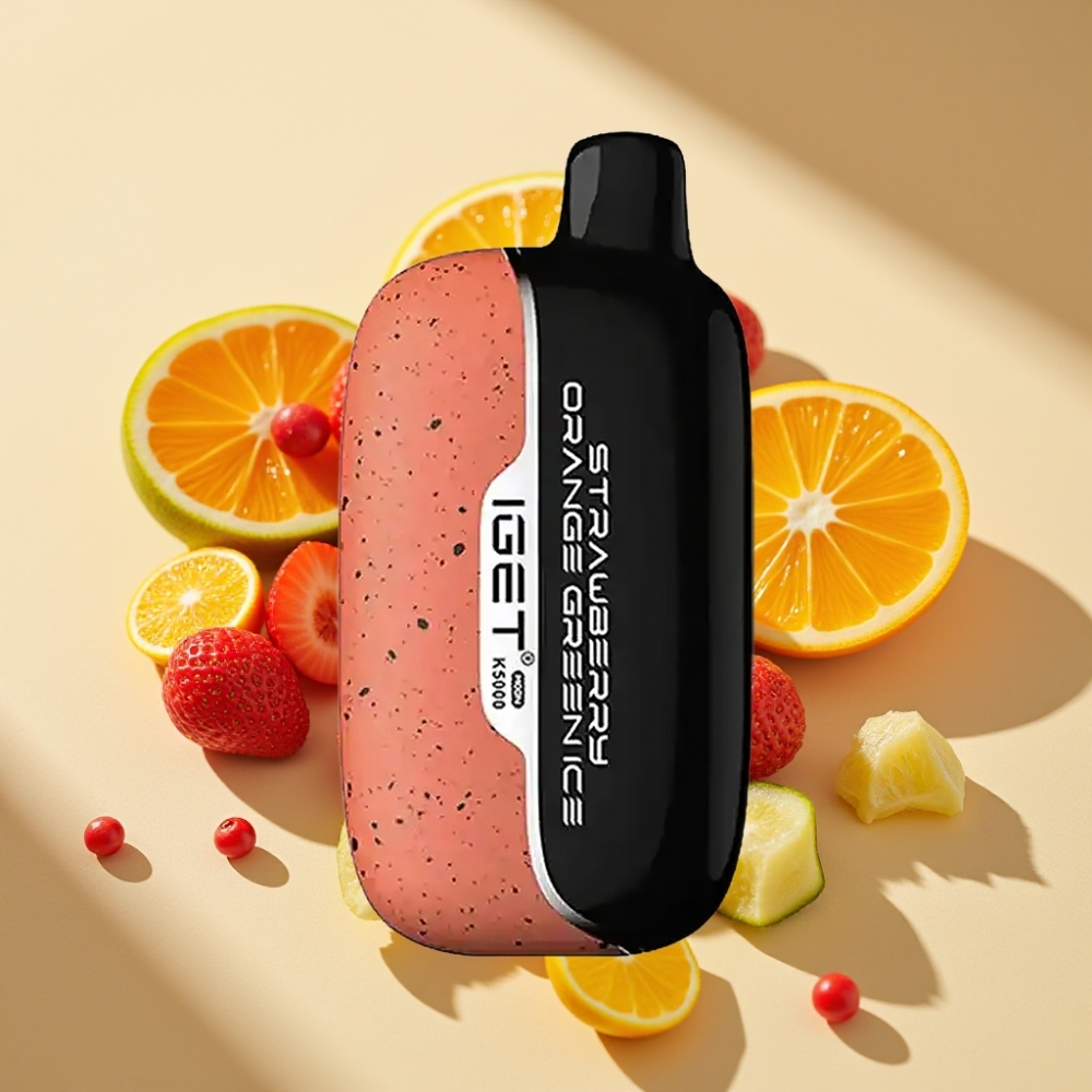 IGET Moon K5000 Puffs 81.5g PC Mesh 1.35 Ohm Strawberry Orange Green Ice