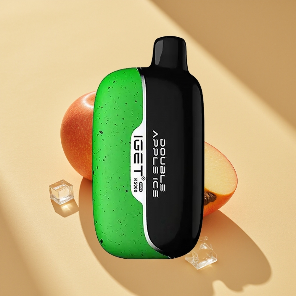 IGET Moon K5000 Puffs Disposable Vape Double Apple Ice 81.5g 1.35 Ohm Mesh Coil