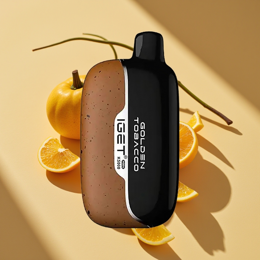 IGET Moon K5000 Puffs Disposable Vape Golden Tobacco 81.5g 1.35Ohm Mesh Coil