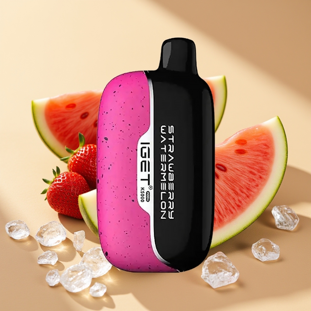 IGET Moon K5000 Puffs Disposable Vape Strawberry Watermelon Ice 1.35 Ohm Mesh Coil 81.5g