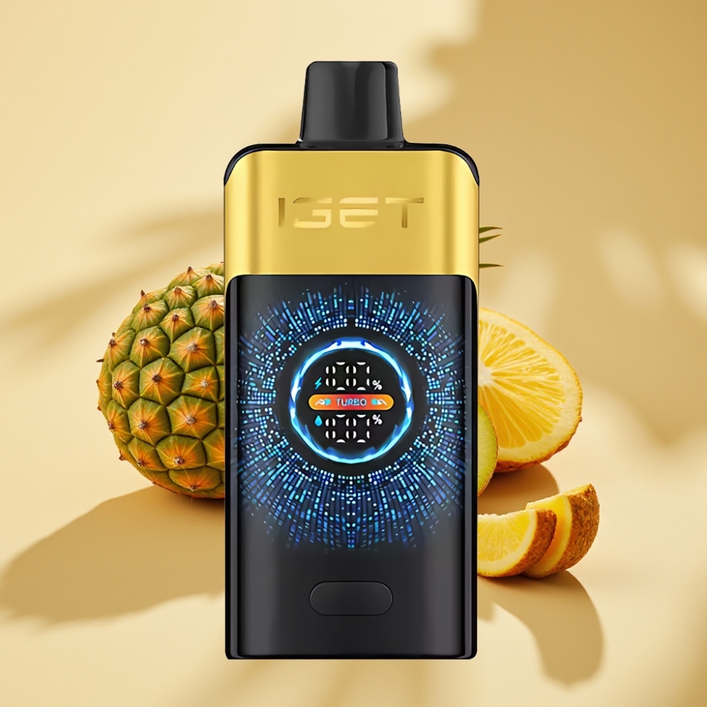 IGET ONE 12000 Puffs Disposable Vape Kiwi Pineapple 2700mAh 0.6ohm Dual Mesh