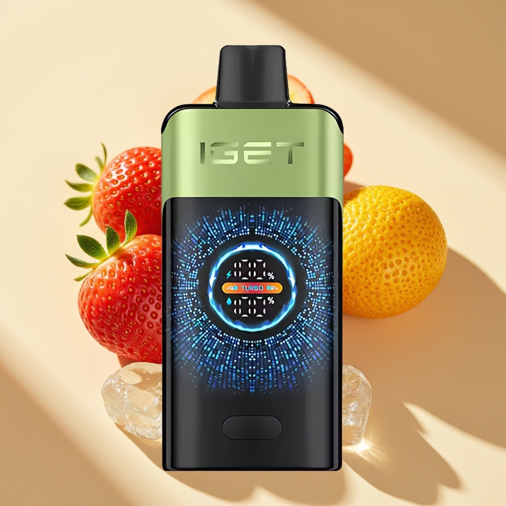 IGET ONE 12000 Puffs Disposable Vape Strawberry Kiwi Ice 2700mAh 0.6ohm Dual Mesh